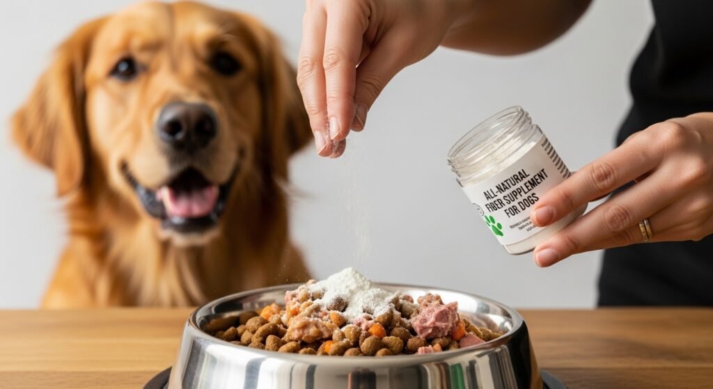 adding fiber to dog meal